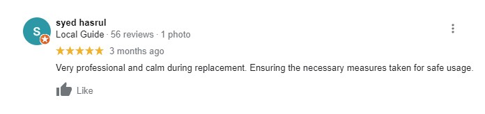 Google 5 star review